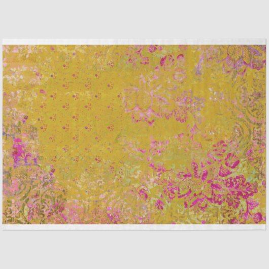 Papier Mousseline Boho Collage texture découpage (Recto)