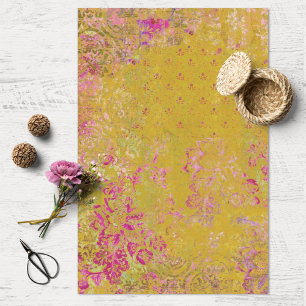 Papier Mousseline Boho Collage texture découpage