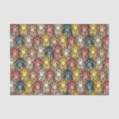 Papier Mousseline Boho coloré Boodland Owl Motif (Recto)