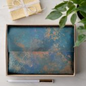 Papier Mousseline Boho Copper Blue Grunge (Cadeau)