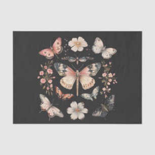 Papier Mousseline Boho Cottagecore Monarch Butterfly Decoupage