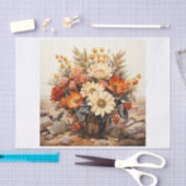 Papier Mousseline Boho Desert Floral Bouquet Art pour Découpage (Artisanat)