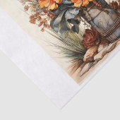 Papier Mousseline Boho Desert Floral Bouquet Art pour Découpage (Détail)