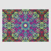 Papier Mousseline Boho design Mandala Tissue Paper (Recto)