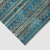 Papier Mousseline Boho en or bleu turquoise (Détail)