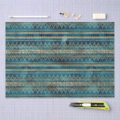 Papier Mousseline Boho en or bleu turquoise (Artisanat)