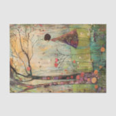 PAPIER MOUSSELINE BOHO FILLE DE LA NATURE DECOUPAGE (Recto)
