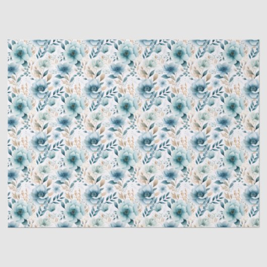 Papier Mousseline Boho Floral (Recto)