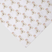 Papier Mousseline Boho Floral Tribal Teepee Girl (Détail)