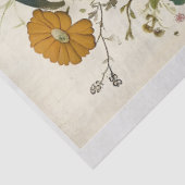 Papier Mousseline Boho floral Whimsical Steampunk Lion M1 Decoupage (Détail)