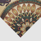Papier Mousseline Boho Funky Trendy Retro Motif Abstrait (Détail)