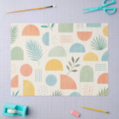 Papier Mousseline Boho Géométrique Tropical (Artisanat)