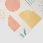 Papier Mousseline Boho Géométrique Tropical (Détail)