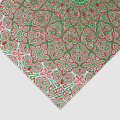 Papier Mousseline Boho Hippie Funky Trippy Ornate Noël Mandala (Détail)