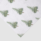 Papier Mousseline Boho Joyeux Arbre d'aquarelle de Noël (Détail)