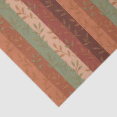Papier Mousseline Boho Leaf Motif Rustic Home Décor (Détail)