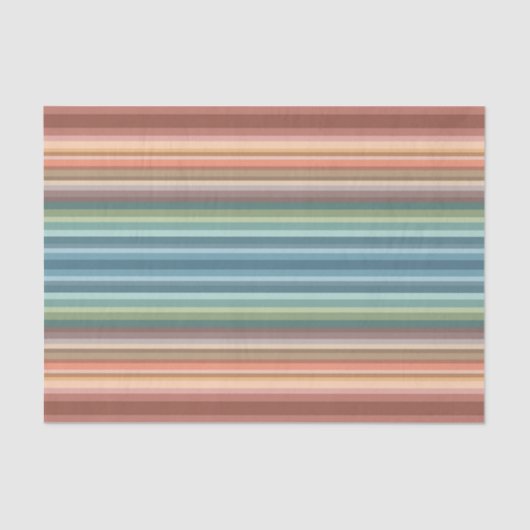 Papier Mousseline Boho Modern Chic Stripes (Recto)