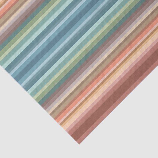 Papier Mousseline Boho Modern Chic Stripes (Détail)