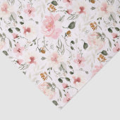 Papier Mousseline Boho moderne aquarelle florale (Détail)