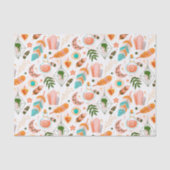 Papier Mousseline Boho Motif Tissu Papier (Recto)