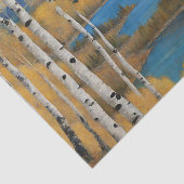 Papier Mousseline Boho Mountain Aspen Tree Scene (Détail)