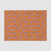 Papier Mousseline Boho Pink Orange Jungle Tiger Animal Pattern (Recto)