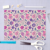 Papier Mousseline Boho Purple Floral Botanique (Artisanat)