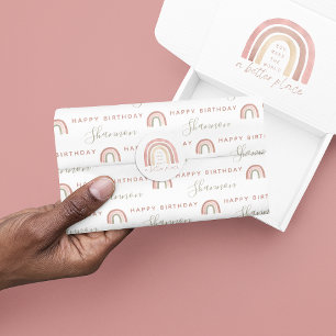 Papier Mousseline Boho Rainbow Bird Tissue Paper