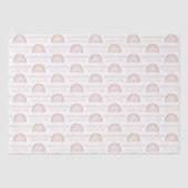 Papier Mousseline Boho Rainbow Félicitations Papier Tissu (Recto)