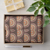 Papier Mousseline Boho Rainbow Orange et Brown (Cadeau)