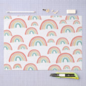 Papier Mousseline Boho Rainbows Découpage Envelopper papier de tissu (Artisanat)