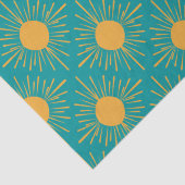 Papier Mousseline Boho Ray of Sun Turquoise (Détail)