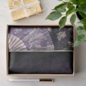 Papier Mousseline Boho Room Portrait Femme Kitten Floral (Cadeau)