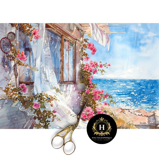 Papier Mousseline Boho Rose Attrape-Rêves Découpe Côtière
