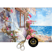 Papier Mousseline Boho Rose Dreamcatcher Découpage côtière