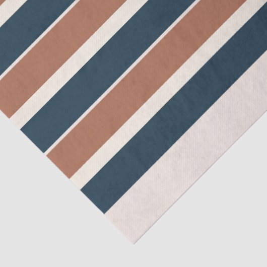 Papier Mousseline Boho Rustic et Navy Stripes (Détail)