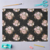 Papier Mousseline BOHO Script Ephemera Floral Aquarelle Découpage T (Artisanat)