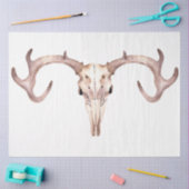 Papier Mousseline Boho Skull and Flowers Series Design 1 (Artisanat)