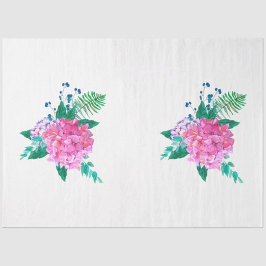 Papier Mousseline Boho Skull and Flowers Series Design 11 (Recto)