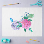 Papier Mousseline Boho Skull and Flowers Series Design 13 (Artisanat)