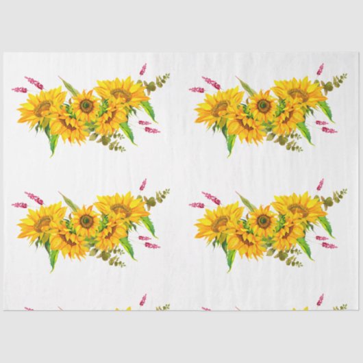 Papier Mousseline Boho Skull and Flowers Series Design 5 (Recto)