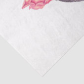 Papier Mousseline Boho Skull and Flowers Series Design 6 (Détail)