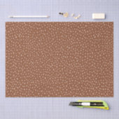 Papier Mousseline Boho Terracotta Brown & Beige Dots Baby shower (Artisanat)