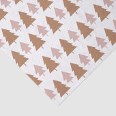 Papier Mousseline Boho Terracotta rose blanc Arbres de Noël Vacances (Détail)