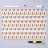 Papier Mousseline Boho Terracotta rose blanc Arbres de Noël Vacances (Artisanat)