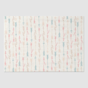 Papier Mousseline Boho Tribal Pastel Arrow Genre Neutre
