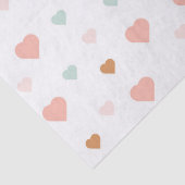 Papier Mousseline Boho Valentine's Day pastel amour coeur Envelopper (Détail)