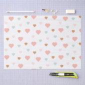 Papier Mousseline Boho Valentine's Day pastel amour coeur Envelopper (Artisanat)