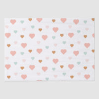 Boho Valentine's Day pastel amour coeur Envelopper