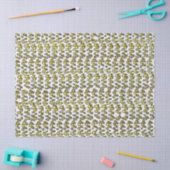 Papier Mousseline Boho Weave Faux Texture-Jaune (Artisanat)